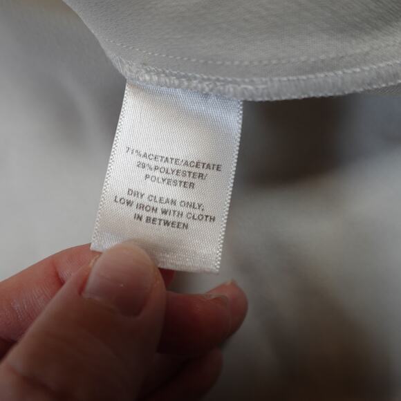 Lafayette 148 Top Womens Large Button Front Shirt Contrast Stitching Long Sleeve - Picture 4 of 9